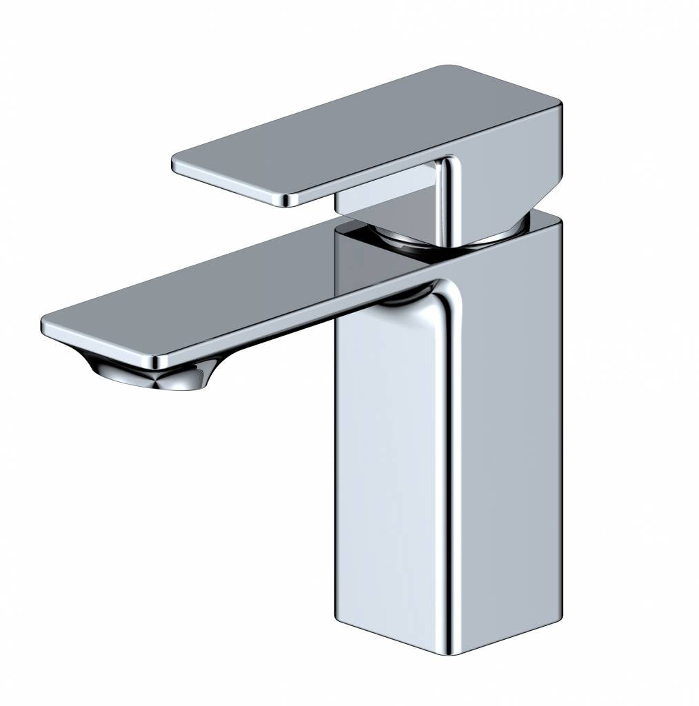 Wastafelmengkraan Edge Vierkant chroom