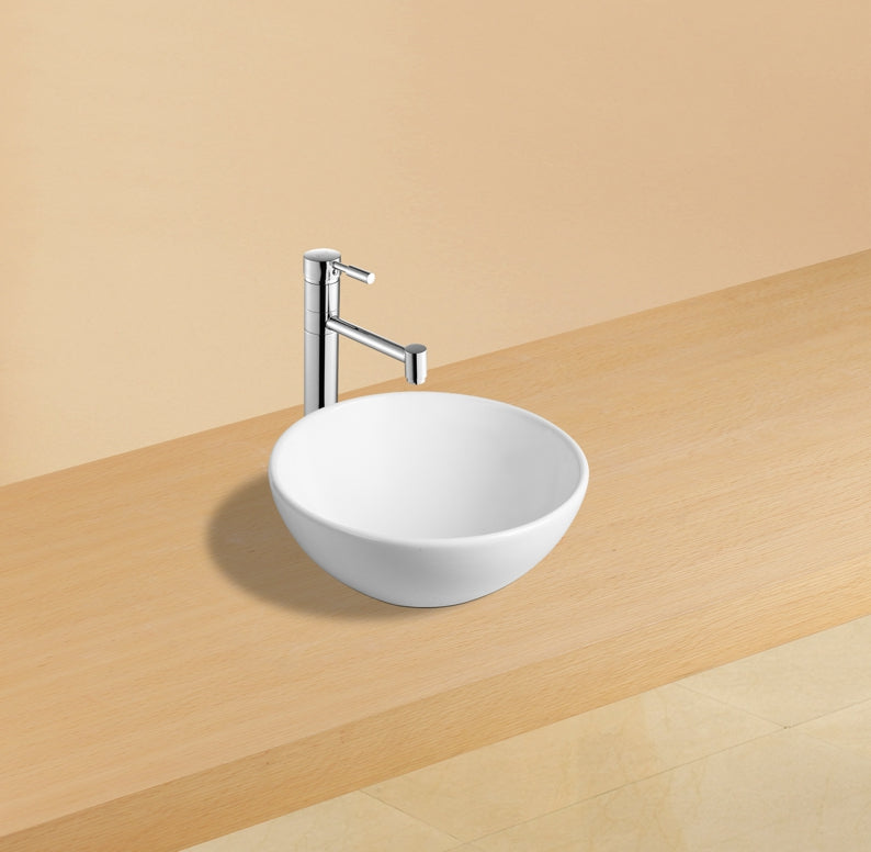 Luna wastafel 32 x 32 cm wit