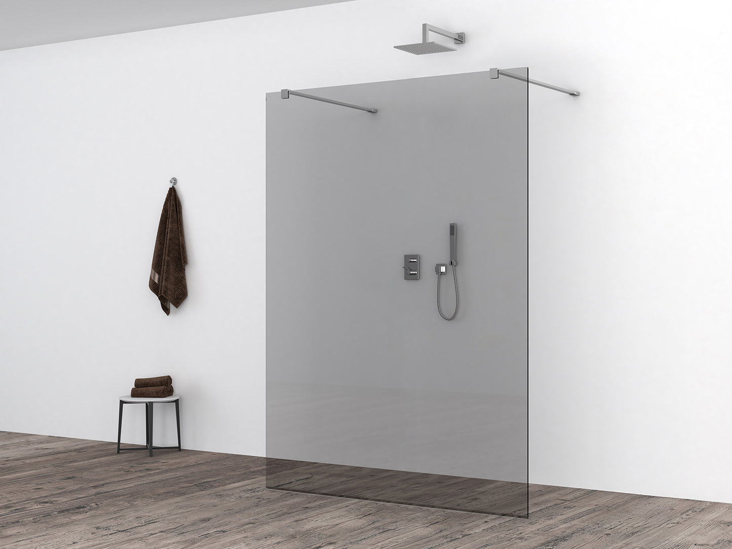 Slim glasplaat 1600 x 2000 x 8 mm nano rookglas - WDtegels