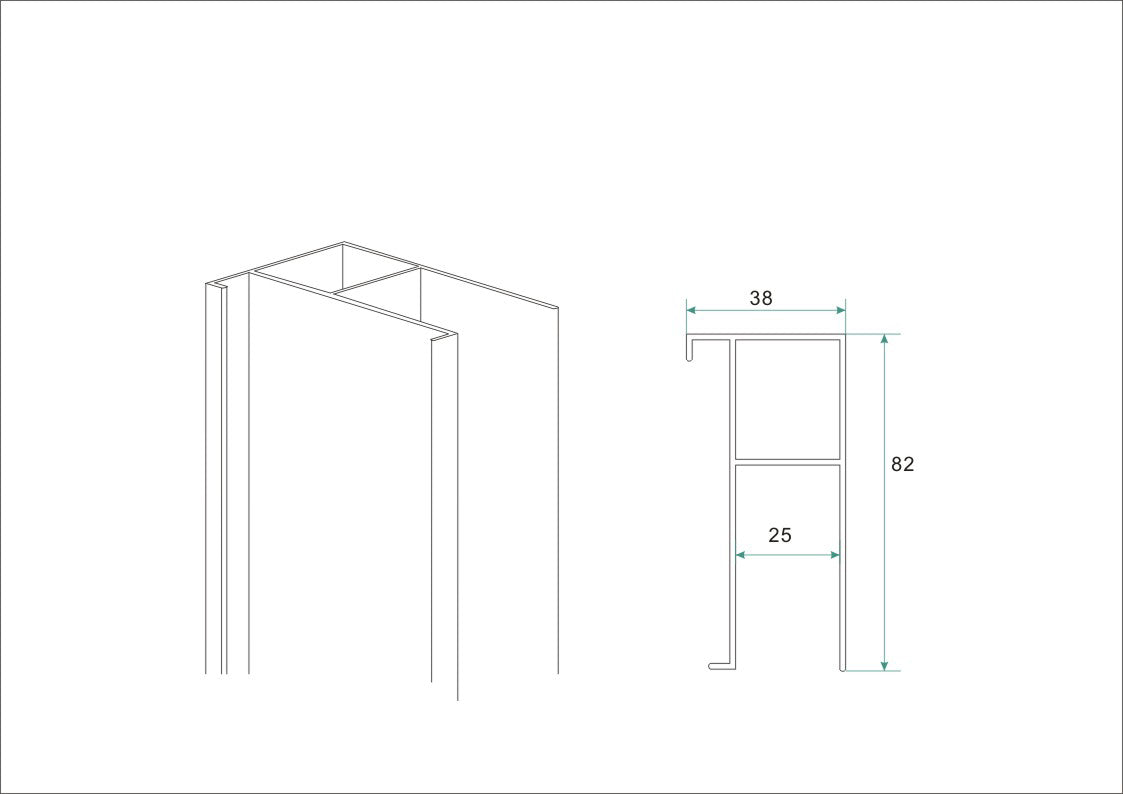 Wiesbaden alu.verbredingsprofiel 3cm x 202cm - WDtegels
