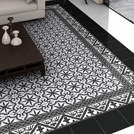 Vloer- en wandtegel Leans Black Rand 25x25 - foto 3