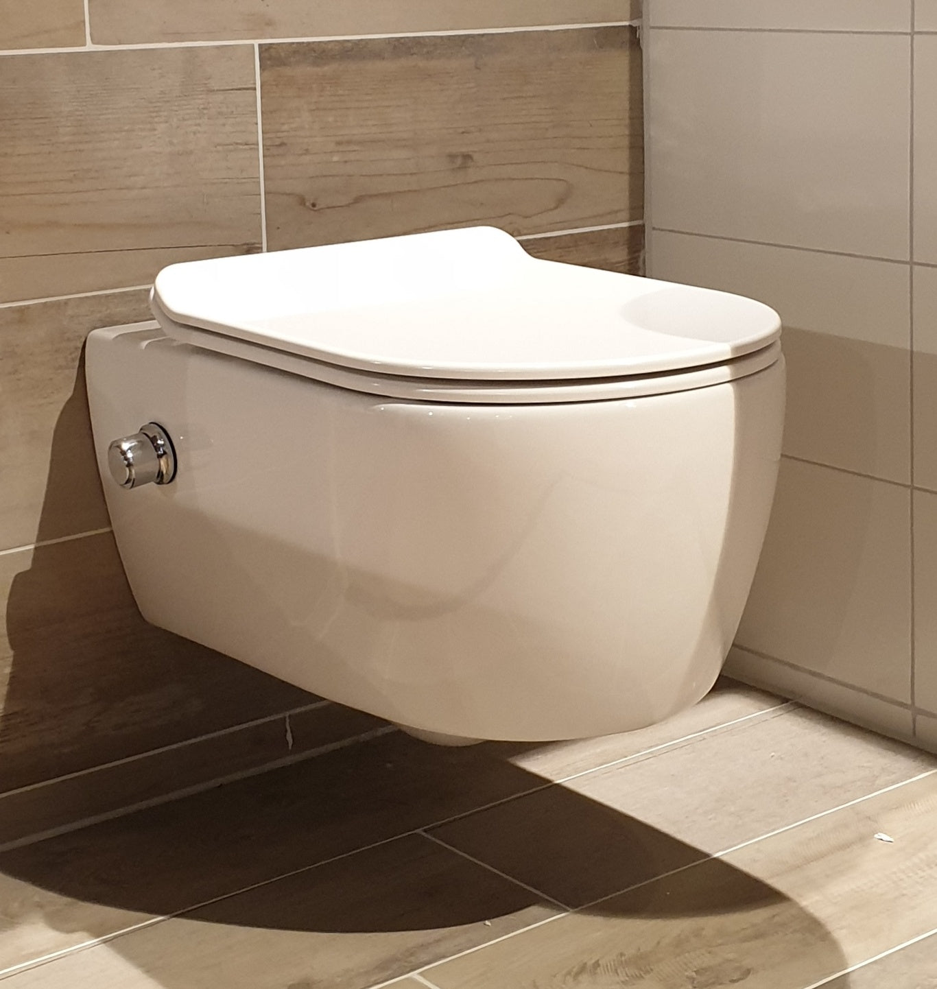Inodoro de pared Easy Flush Slim con bidé