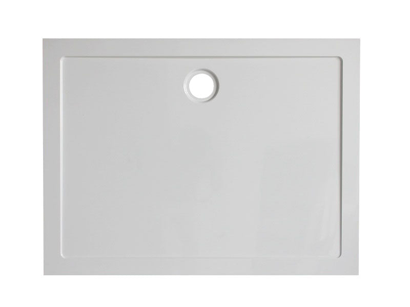 Douchebak rechthoek 120 x 90 x 4 cm acryl glans wit - WDtegels