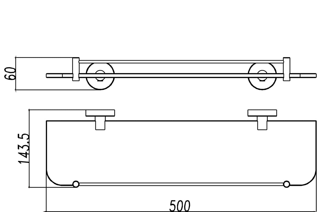 Lijntekening 304 planchet RVS