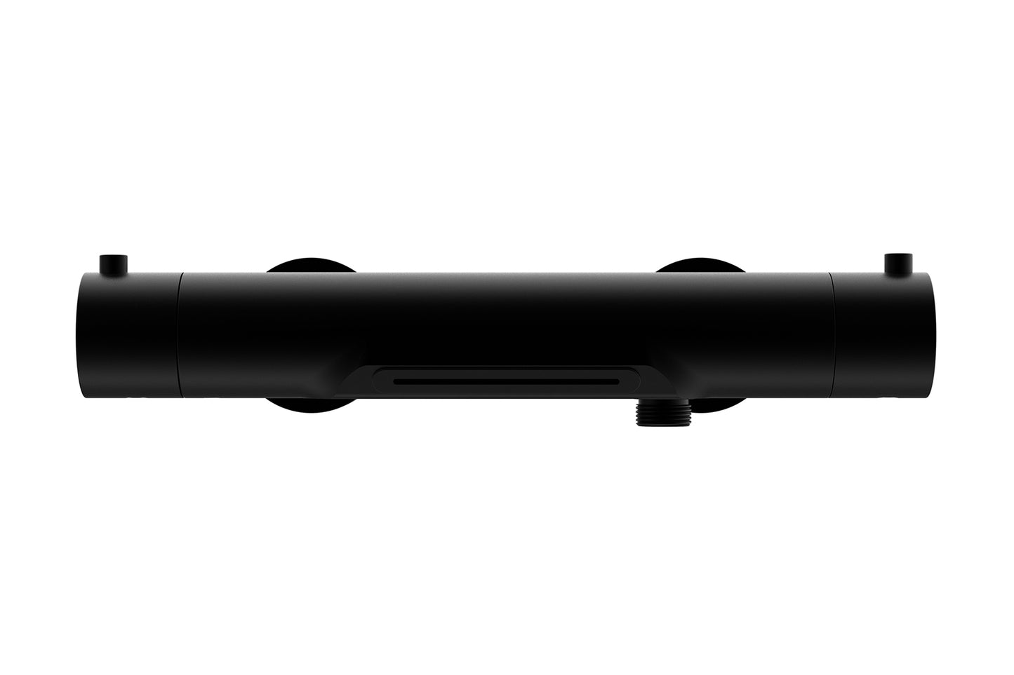 Style thermostatische badmengkraan waterval cooltouch mat zwart - WDtegels