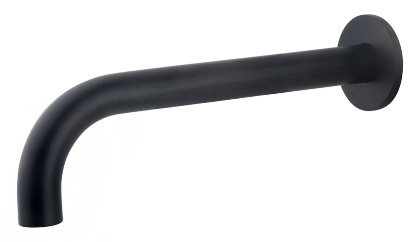 Caral baduitloop rond 25 cm 1/2'' mat zwart - WDtegels