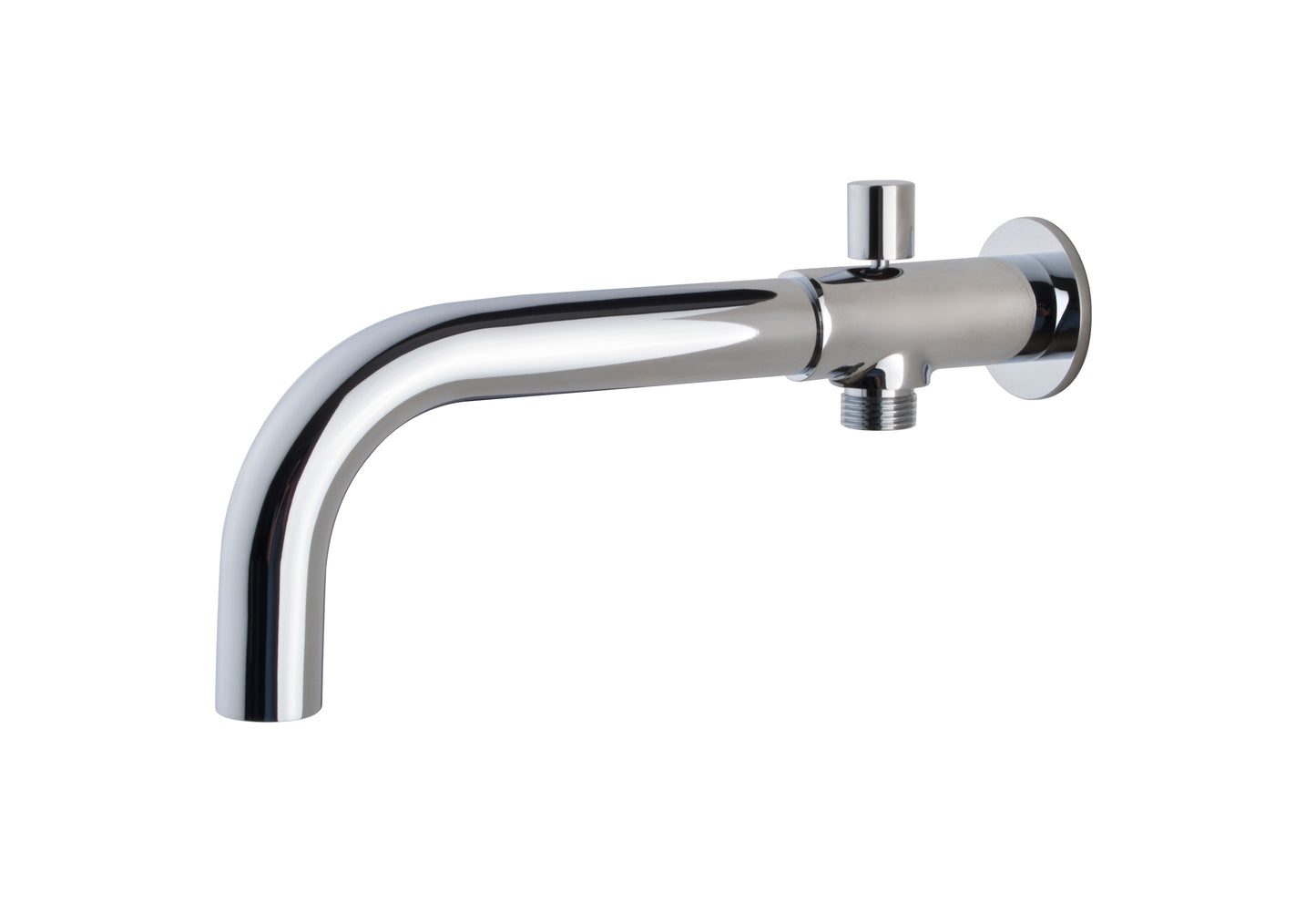 inbouw-baduitloop met omstel rond 23cm chroom - WDtegels