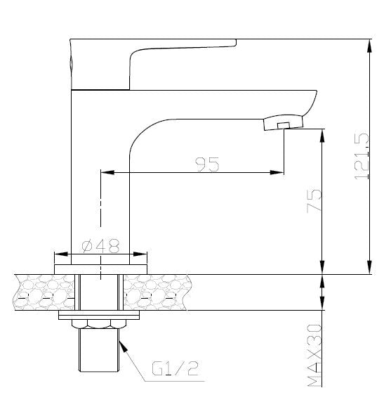Casma fonteinkraan 1/2'' | Wit/chroom - WDtegels