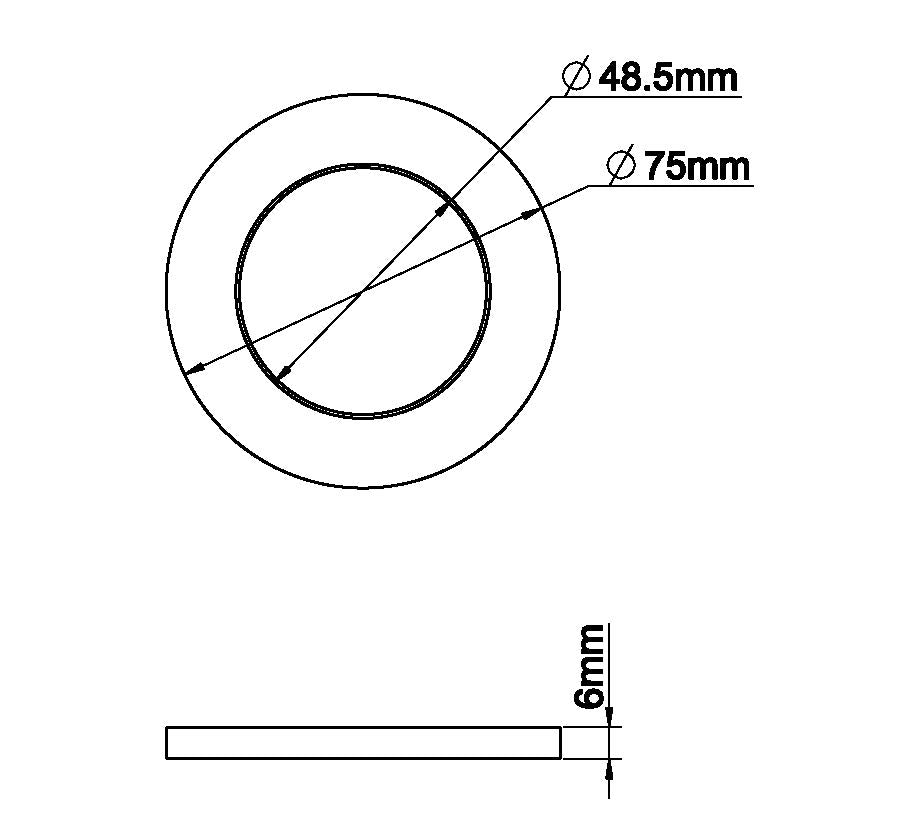 Caral rozet kraangedeelte eenhendel wastafelkraan 75mm gunmetal PVD - WDtegels