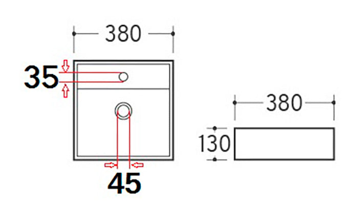 Larx washbasin 38