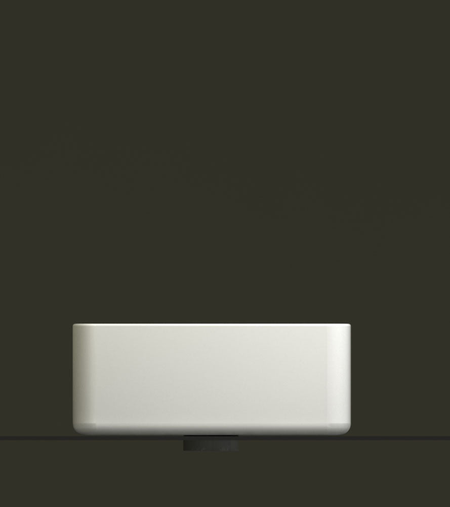 Lavabo Wiesbaden Link rectangular 35x50x12 cm cerámica blanco brillo