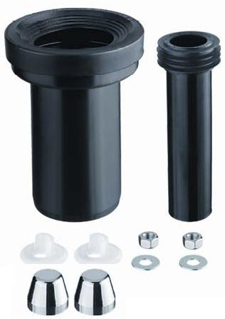 Wandcloset aansluitset 90 - 110 mm 18 cm