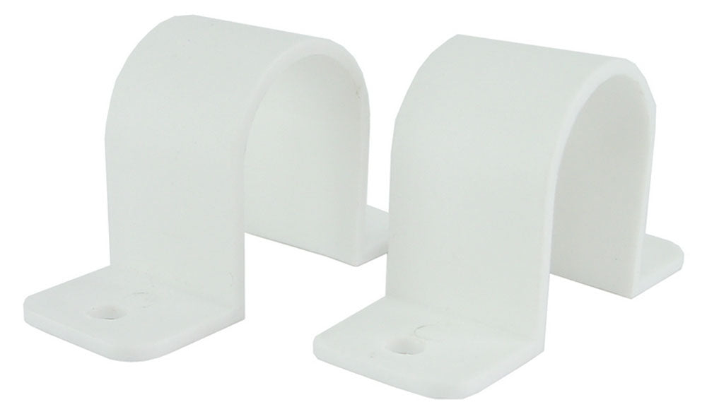 Set valpijpbeugels 32mm Wit