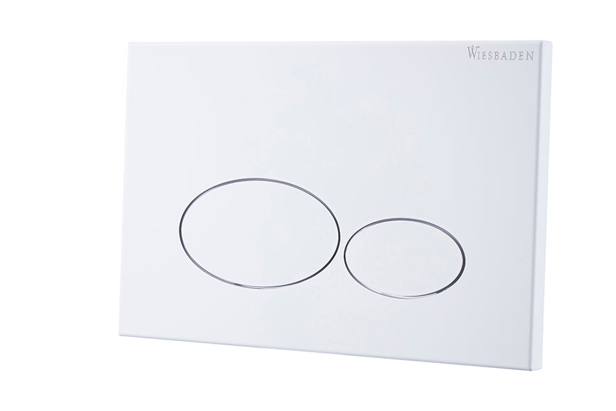 X32 Metal drukplaat voor inbouwreservoir mat wit - WDtegels