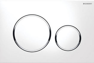 Geberit Sigma 20 push plate white/glossy/white