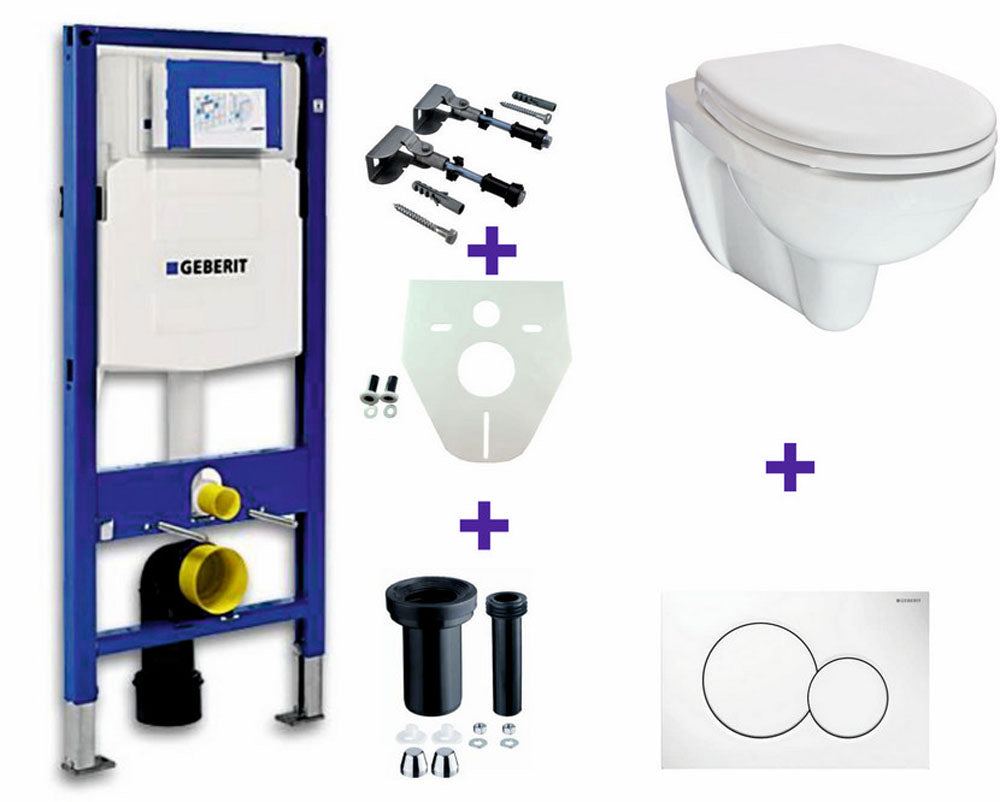 Geberit UP-320 + Trevi one pack + Sigma 01 wit - WDtegels