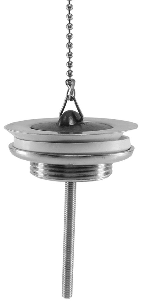Messing simplex-plug 5/4 chroom