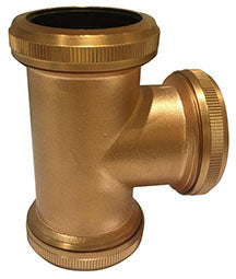 UniMatch buisverbinder T-stuk 32 mm geborsteld koper - WDtegels