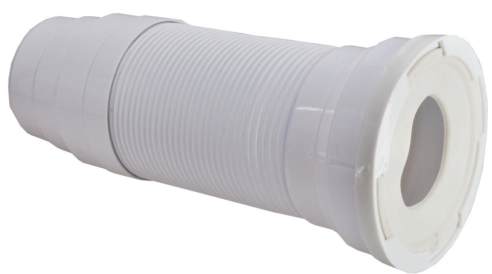 Flexibel uittrekbaar closetaansluitstuk 110/103mm Wit