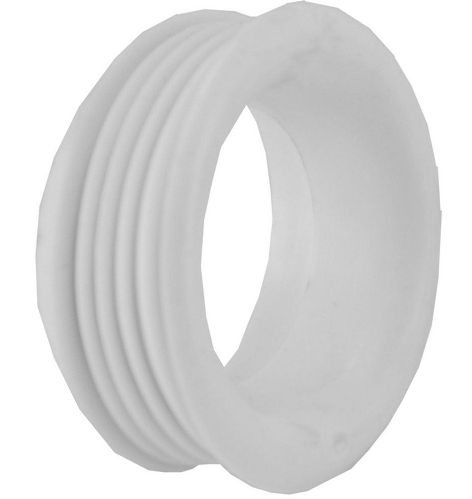 Valpijpmanchet laaghangend reservoir 55/45mm Wit