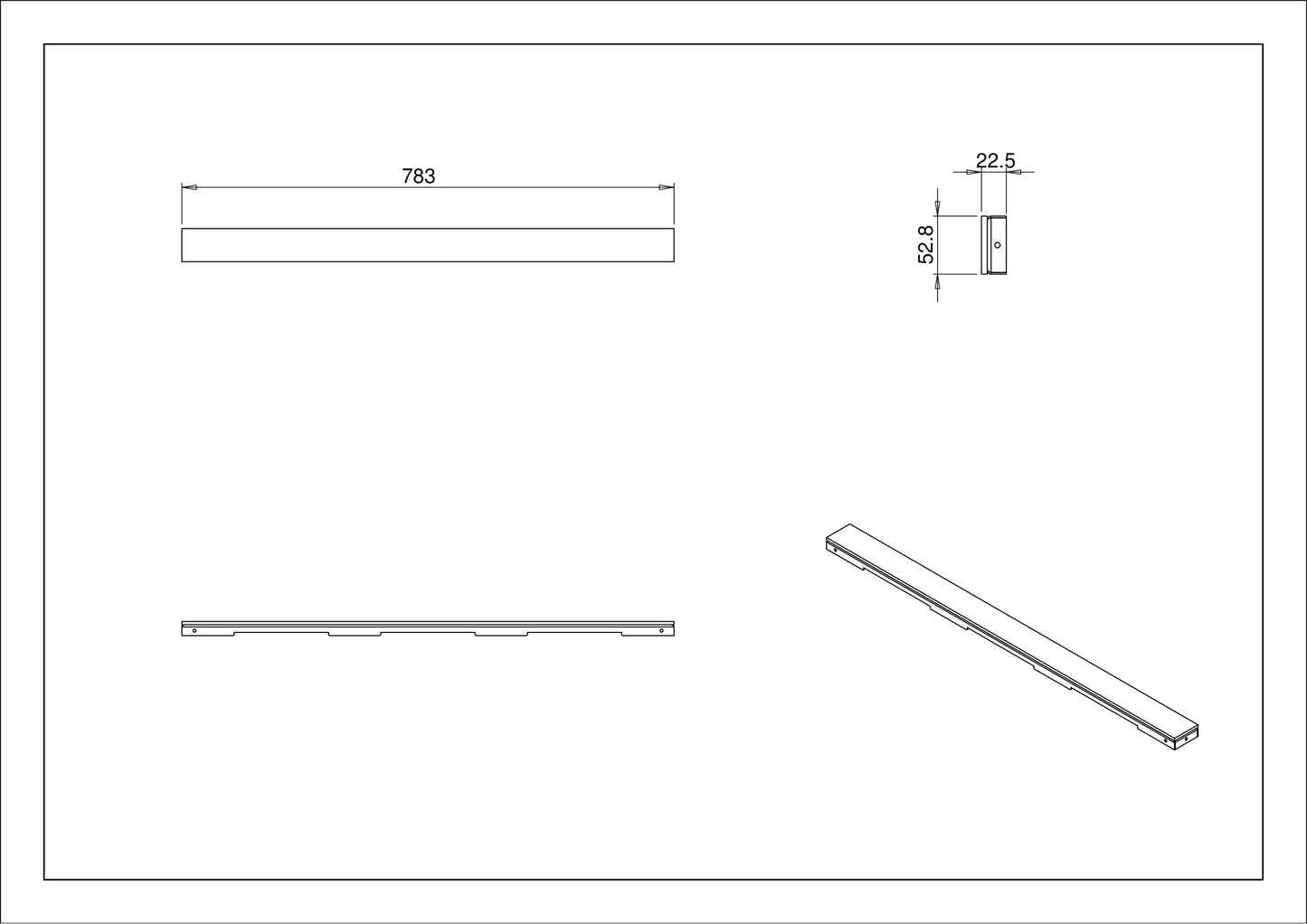 Wiesbaden Glasrooster zwart tbv 80x7 RVS douchegoot
