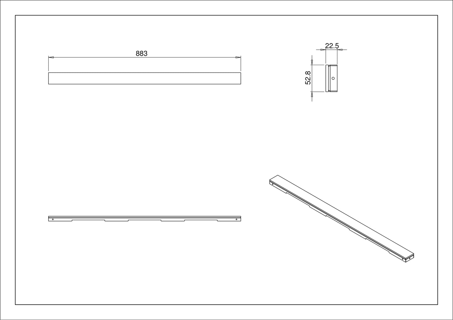 Wiesbaden Glasrooster zwart tbv 90x7 RVS douchegoot
