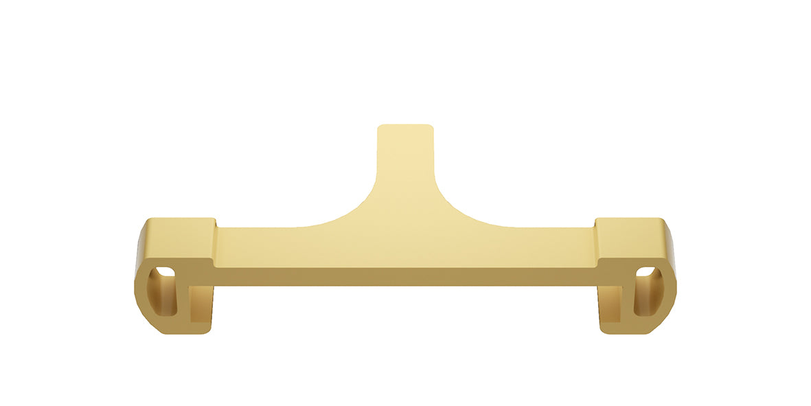 Afstandhouder voor tegelroosters kunststof geborsteld messing