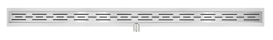 Eco douchegoot met flens en rooster 120 x 7 cm RVS - WDtegels