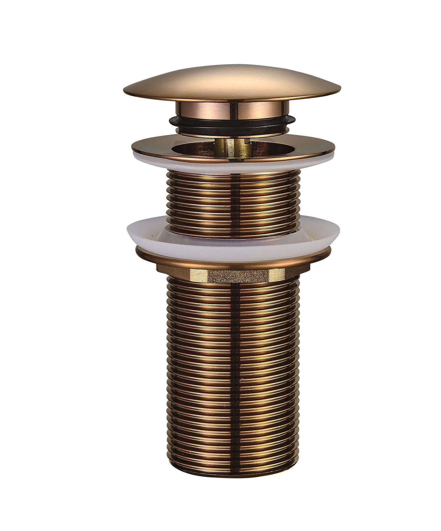 UniMatch clickwaste afvoerplug verlengd 5/4" geborsteld brons koper PVD - WDtegels