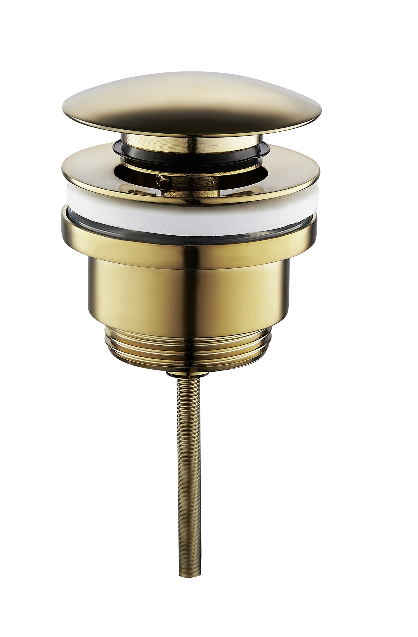 Tapón de drenaje UniMatch Clickwaste de 5/4" de latón cepillado PVD