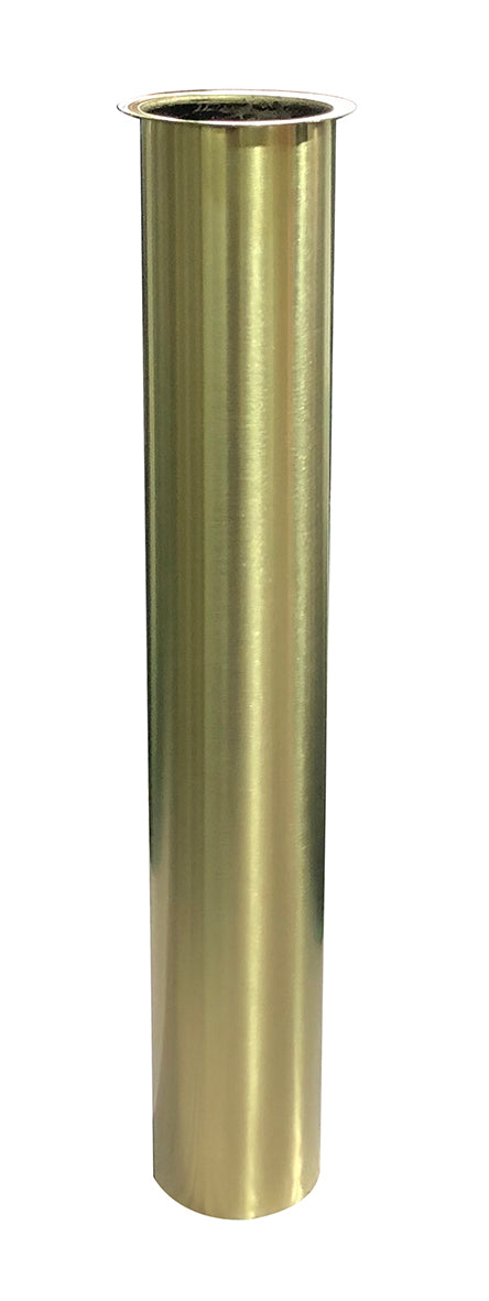 UniMatch sifon verlengbuis 20 cm met kraag geborsteld messing PVD - WDtegels