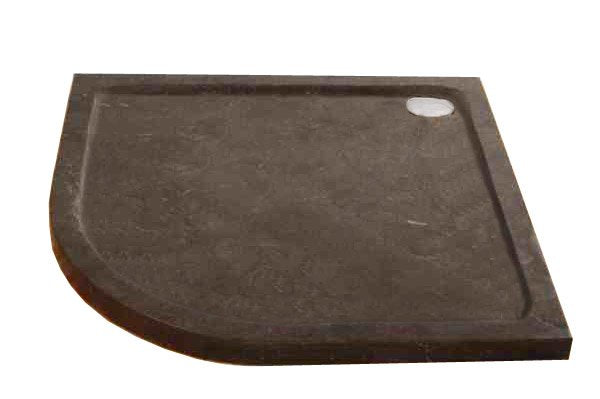 Natuursteen Douchebak Kwartrond 90x90