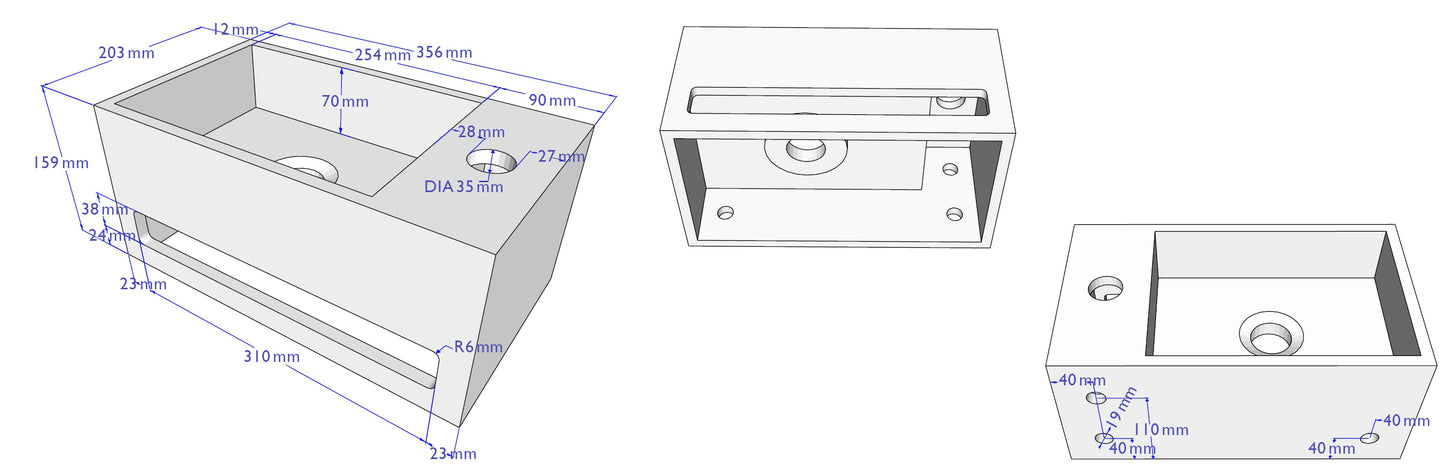 Wiesbaden Solid Surface fontein & - WDtegels