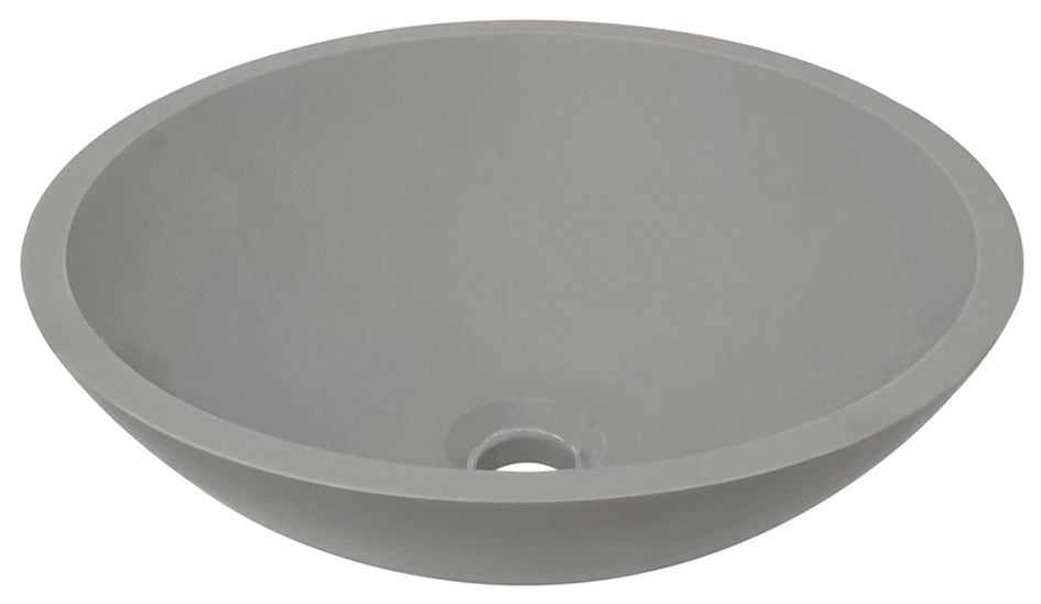Valerie waskom rond 43 x 13 cm solid surface betonlook - WDtegels