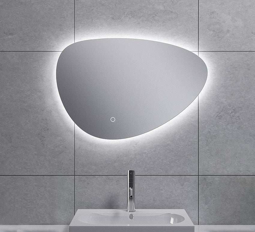 Uovo oval mirror with LED, dimmable 60 cm
