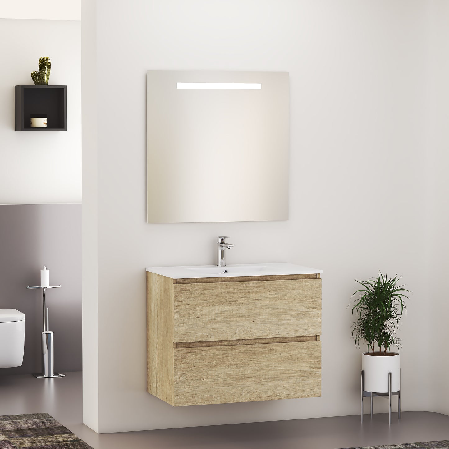 SEPHIA compleet badmeubel 80cm nature