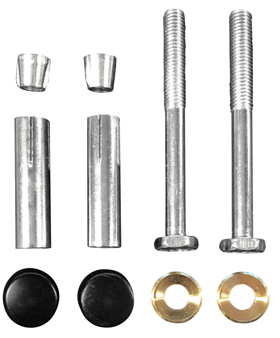 Schroevenset voor ophangbeugel 2 stuks mat zwart - WDtegels