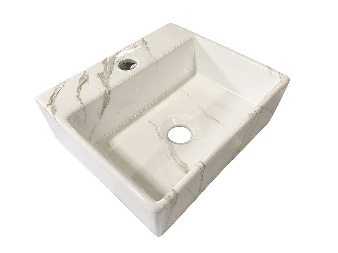 Leto fontein 33,5 x 29 x 11,5 cm keramiek carrara - WDtegels