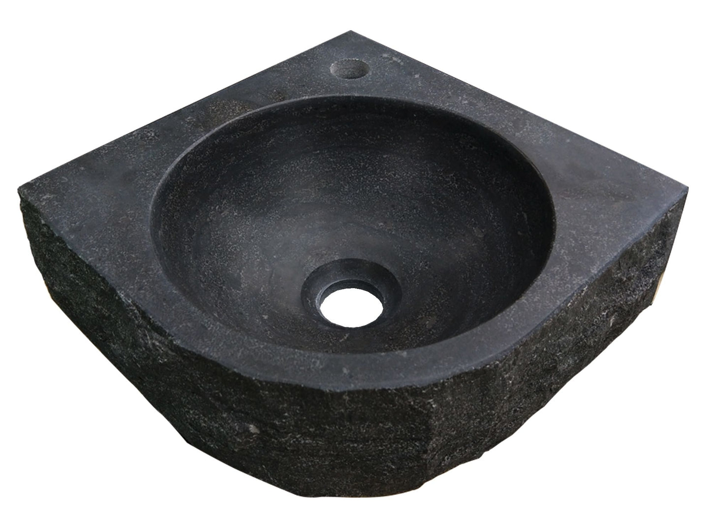Raw hoekfontein hamerslag 30x30x10 cm hardsteen gezoet - WDtegels