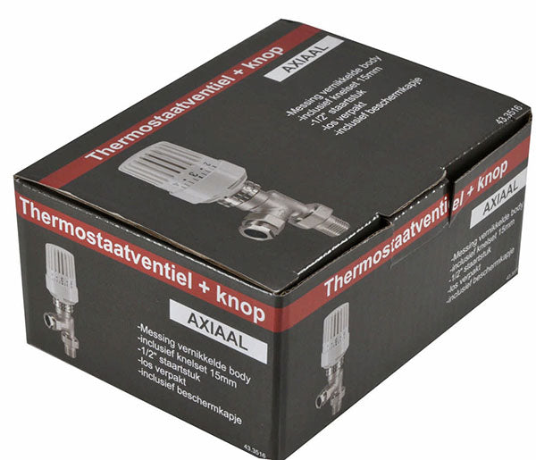 thermostatic radiator valve 1/2''x15mm axial