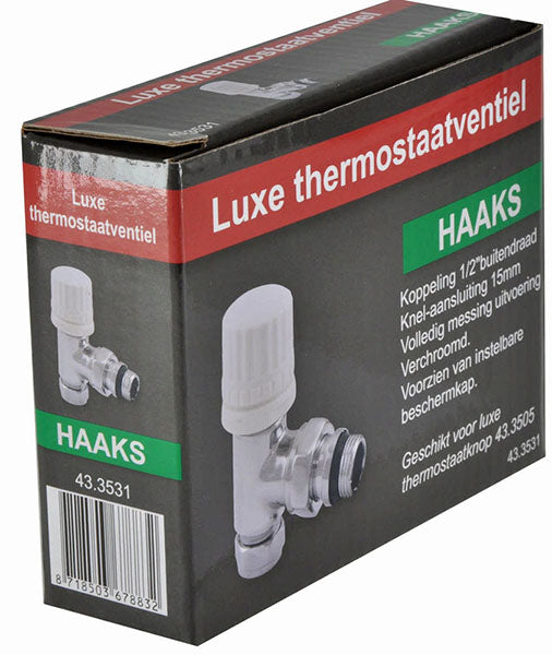 luxe therm.voorber.vent.1/2''x15 (M22) knel haaks chroom - WDtegels