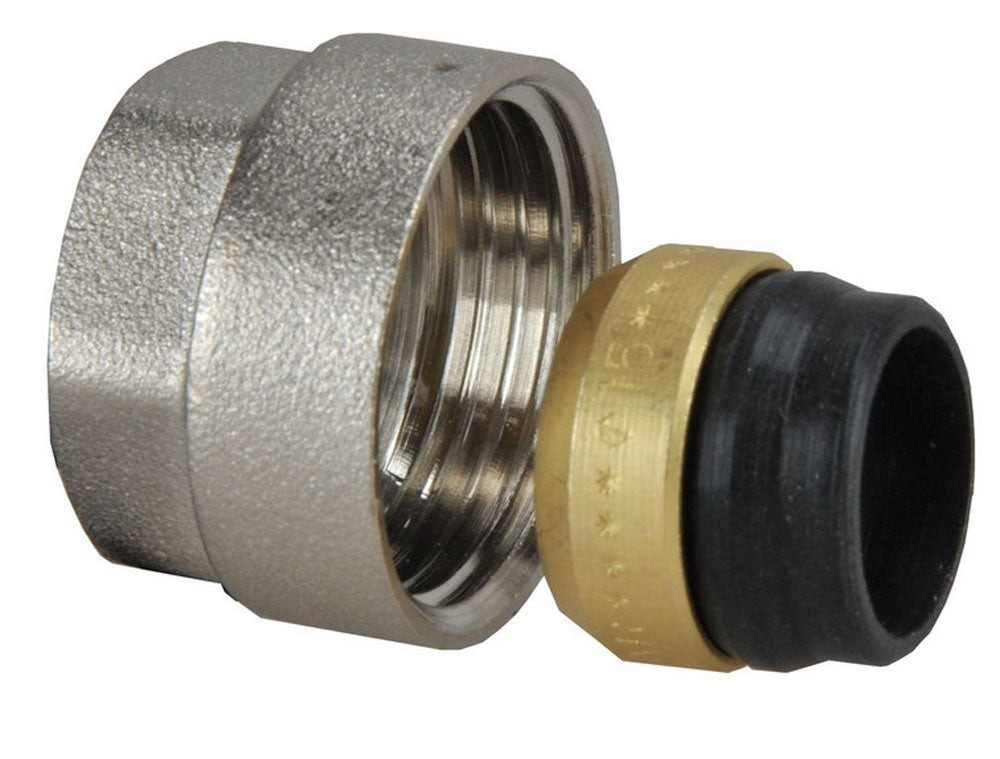 TR-91/A adaptor 3/4 inch euro x 15mm vernikkeld