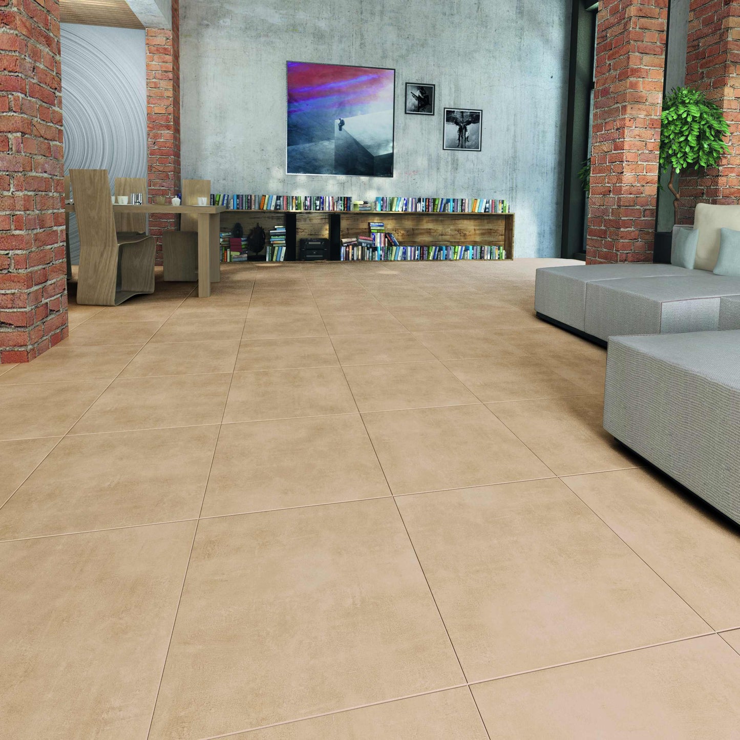 Vloertegel Stark Crema 60x60 rect - WDtegels