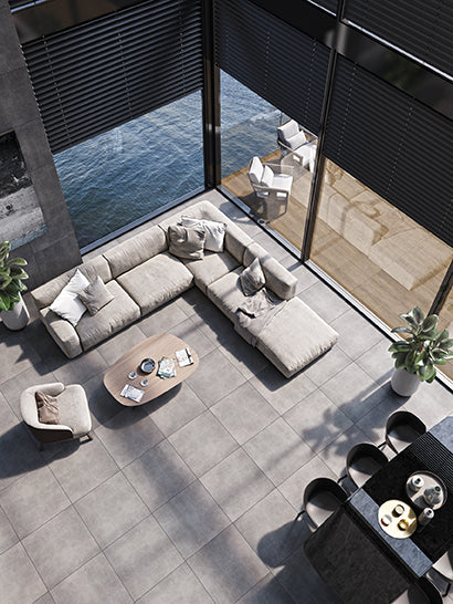 Floor tile Stark Pure Grey 60x60 rect