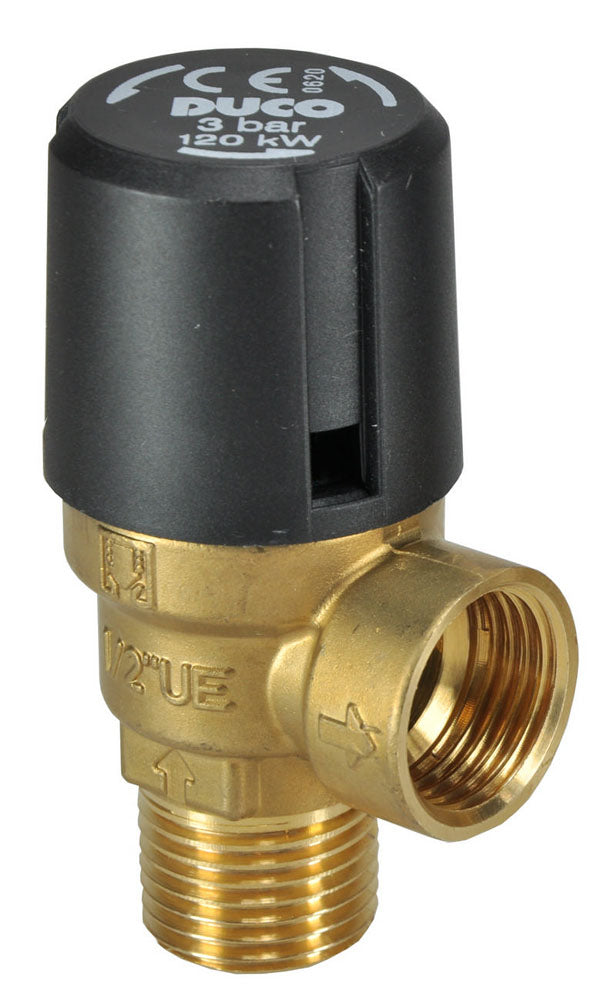 Duco veiligheidsventiel 1/2 inch bu 3 bar