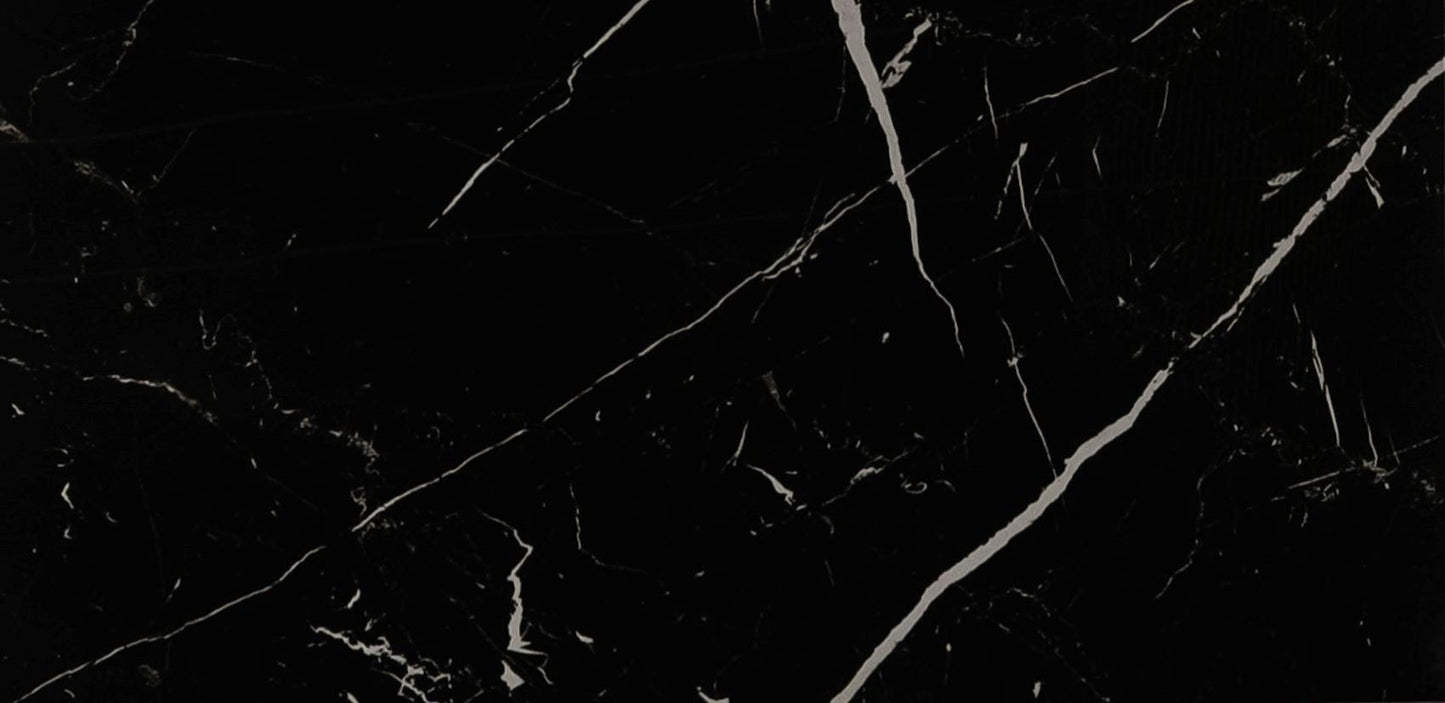 Floor tile Nero Full Lappato Black 30x60 rect