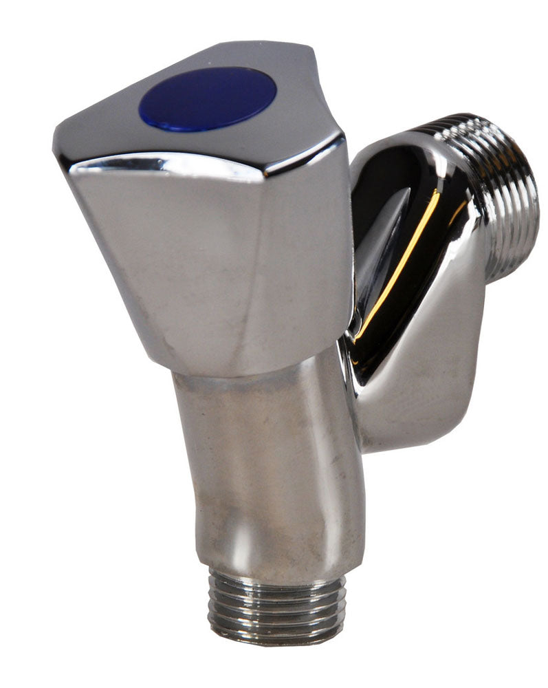 Beluchterkraan met knop KIWA 1/2 inch x 3/4 inch chroom
