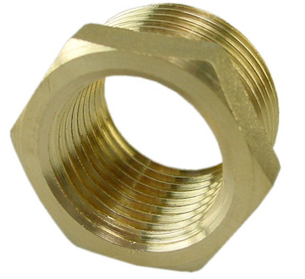 Draadfitting verloopring messing 3/4 inch bu x 3/8 inch bi