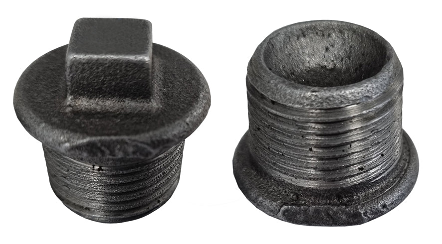 290 malleable plug 1/2 inch zwart