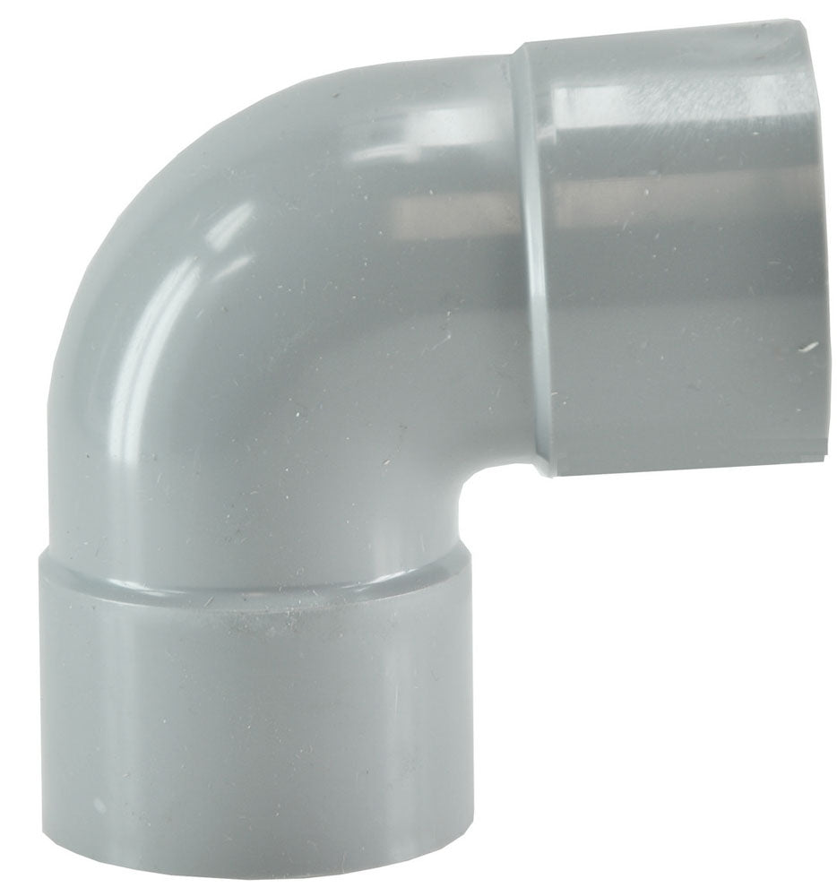 Afvoerbocht dubbele mof 50mm 90 graden PVC